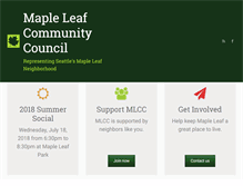 Tablet Screenshot of mapleleafcommunity.org